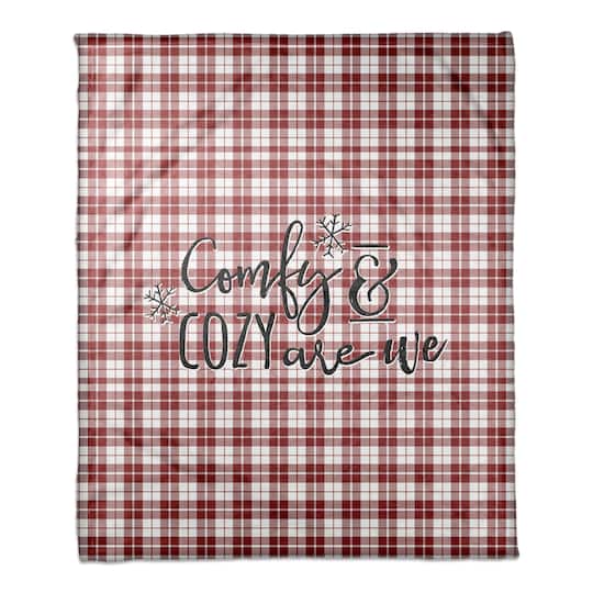 Designs Direct Comfy & Cozy Are We 50x60 Throw Blanket